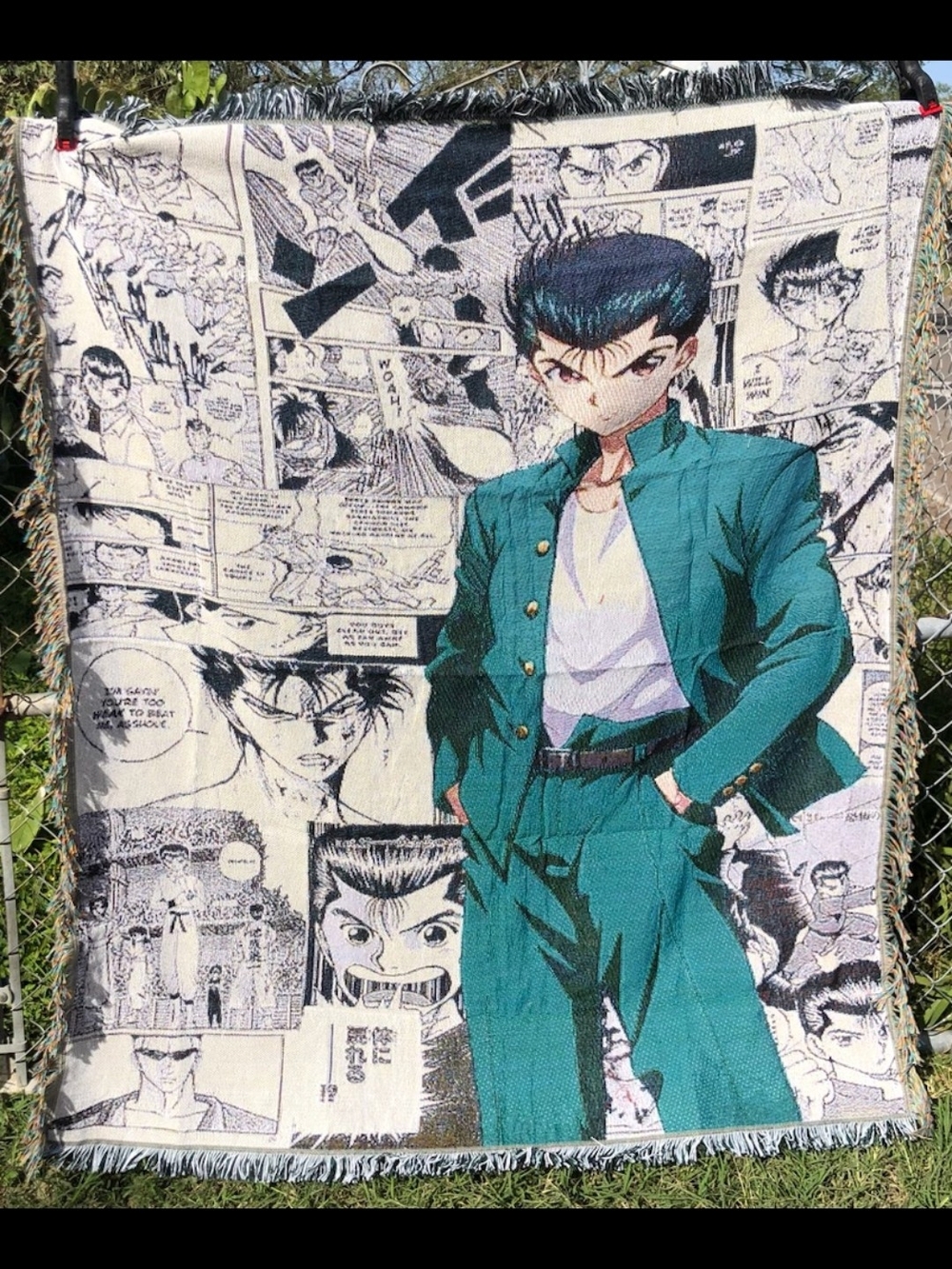 Anime Yu Yu Hakusho Yusuke Wall Tapestry Or Blanket